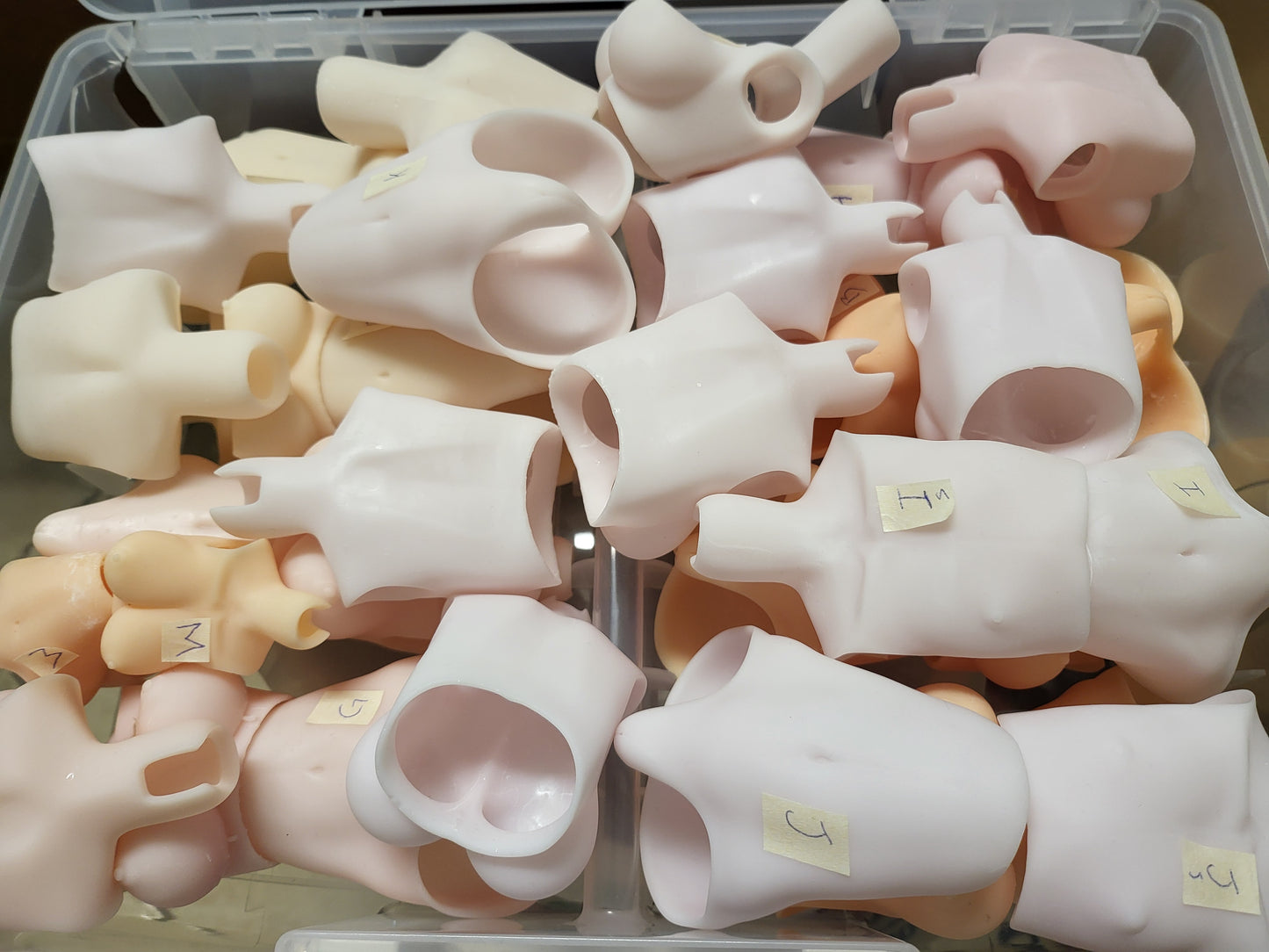 3Dプリントドール胴体パーツ【試作品】