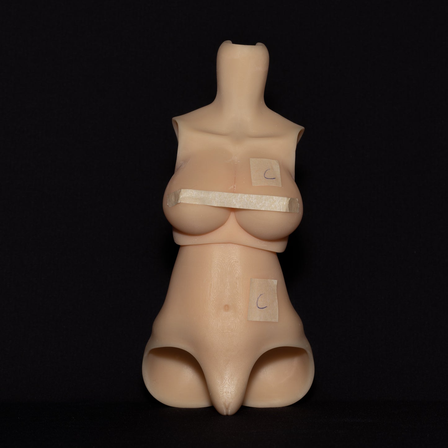 3Dプリントドール胴体パーツ【試作品】