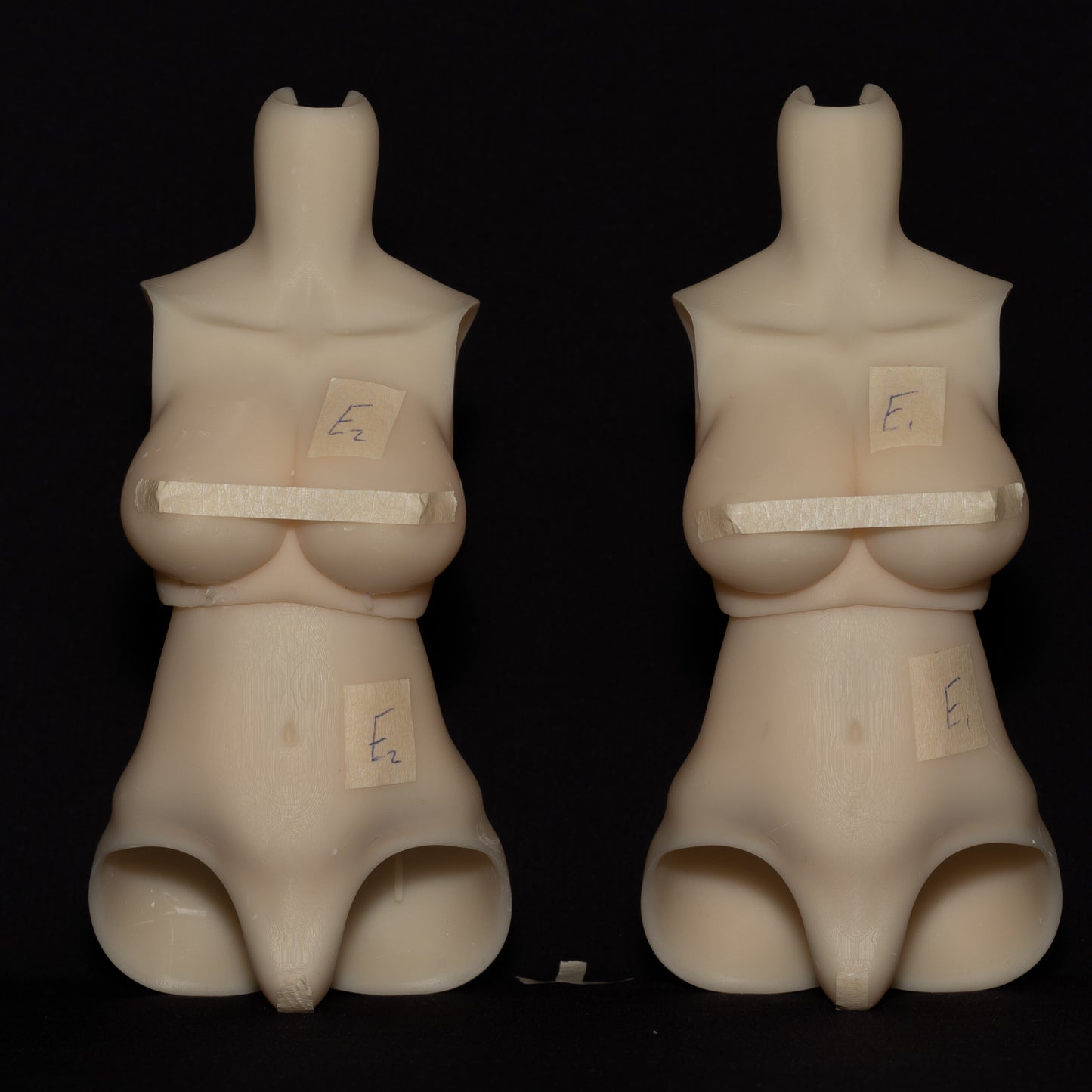 3Dプリントドール胴体パーツ【試作品】
